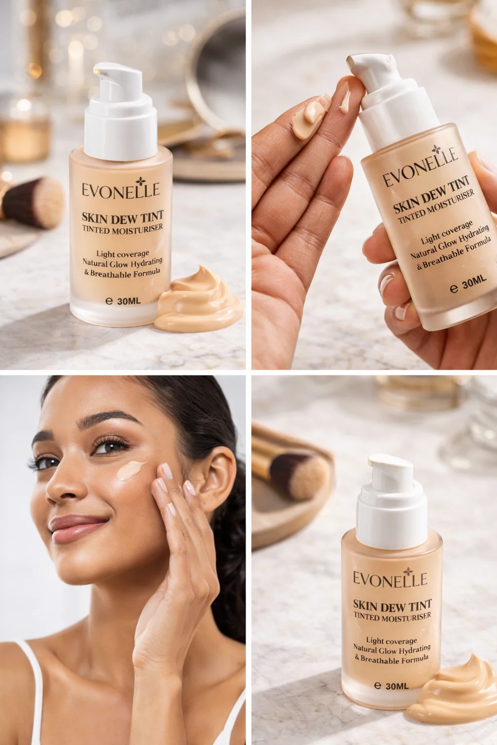 Evonelle Skin Dew Tint – Lightweight Tinted Moisturiser for Natural Glow (30ml) - Image 3